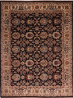 Jaipur Black Hand Knotted 8'6" X 11'6"  Area Rug 301-30555