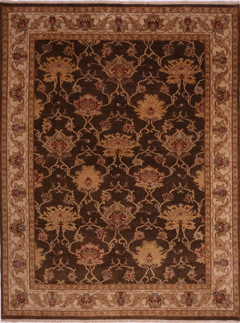 Jaipur Brown Hand Knotted 90 X 120 Area Rug 301-30557 Image 0