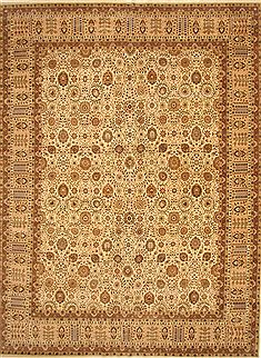 Bakhtiar Beige Hand Knotted 11'10" X 16'0"  Area Rug 250-30558