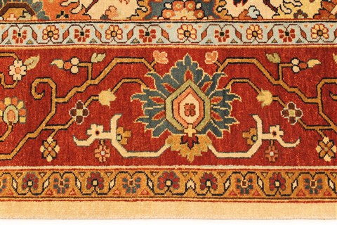Serapi Beige Hand Knotted 80 X 1510 Area Rug 250-30560 Image 1