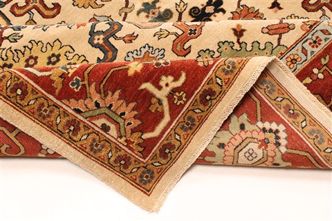 Serapi Beige Hand Knotted 80 X 1510 Area Rug 250-30560 Image 7