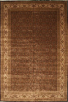 Indian Herati Green Rectangle 12x18 ft Wool Carpet 30561