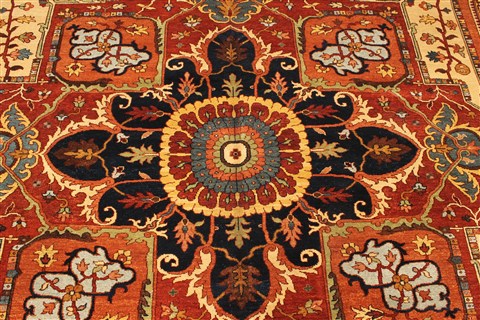 Serapi Beige Hand Knotted 100 X 177 Area Rug 250-30562 Image 12