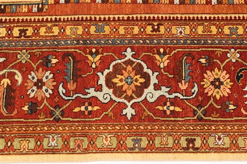 Serapi Beige Hand Knotted 100 X 177 Area Rug 250-30562 Image 1