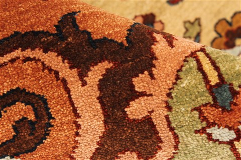 Serapi Beige Hand Knotted 100 X 177 Area Rug 250-30562 Image 9