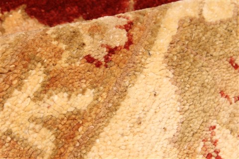 Pishavar Red Hand Knotted 110 X 150 Area Rug 250-30563 Image 10