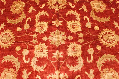 Pishavar Red Hand Knotted 110 X 150 Area Rug 250-30563 Image 1