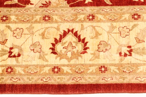 Pishavar Red Hand Knotted 110 X 150 Area Rug 250-30563 Image 2