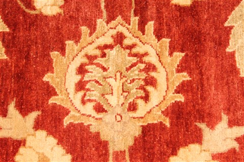 Pishavar Red Hand Knotted 110 X 150 Area Rug 250-30563 Image 3