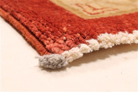 Pishavar Red Hand Knotted 110 X 150 Area Rug 250-30563 Image 4