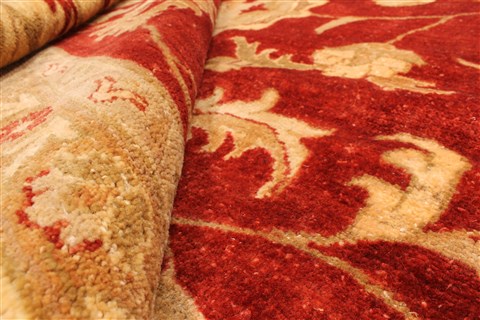 Pishavar Red Hand Knotted 110 X 150 Area Rug 250-30563 Image 8