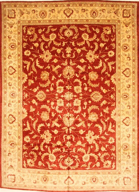 Pishavar Red Hand Knotted 110 X 150 Area Rug 250-30563 Image 0