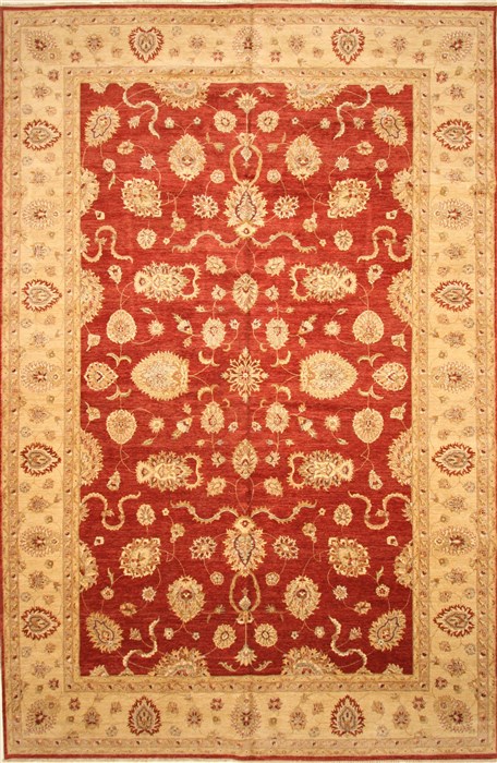 Ziegler Beige Hand Knotted 120 X 180  Area Rug 250-30567 Image 0