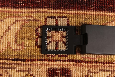 Pishavar Beige Hand Knotted 128 X 159  Area Rug 250-30570 Image 6