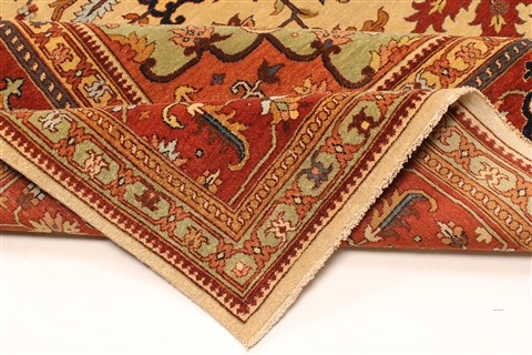 Serapi Beige Hand Knotted 119 X 178 Area Rug 250-30571 Image 12