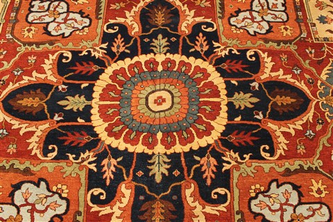 Serapi Beige Hand Knotted 119 X 178 Area Rug 250-30571 Image 7