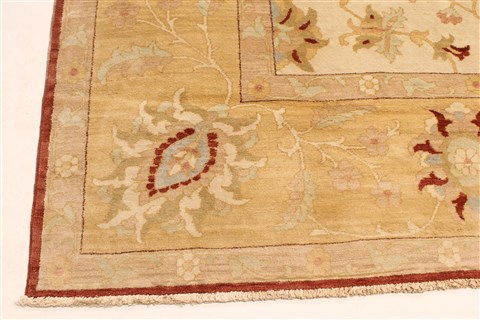 Chobi Beige Hand Knotted 121 X 166 Area Rug 250-30572 Image 6