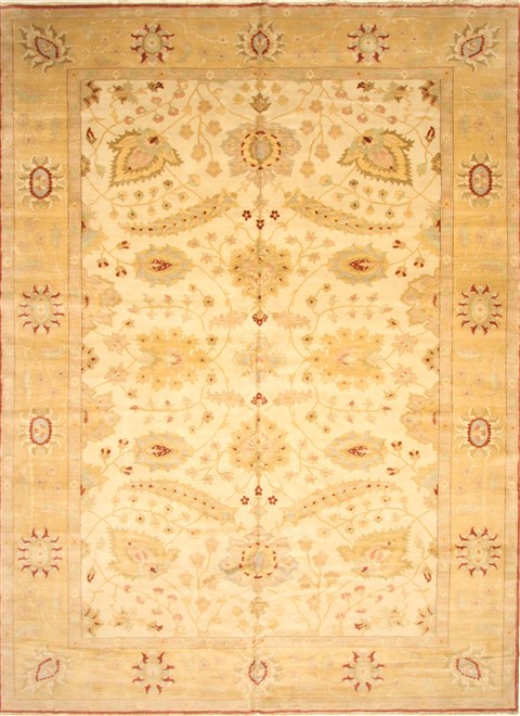 Chobi Beige Hand Knotted 121 X 166 Area Rug 250-30572 Image 0