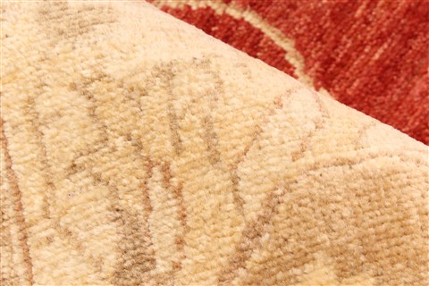 Pishavar Red Hand Knotted 127 X 177 Area Rug 250-30576 Image 11