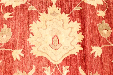 Pishavar Red Hand Knotted 127 X 177 Area Rug 250-30576 Image 2