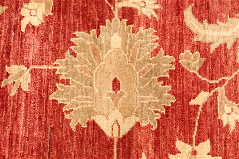 Pishavar Red Hand Knotted 127 X 177 Area Rug 250-30576 Image 3