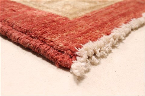 Pishavar Red Hand Knotted 127 X 177 Area Rug 250-30576 Image 4