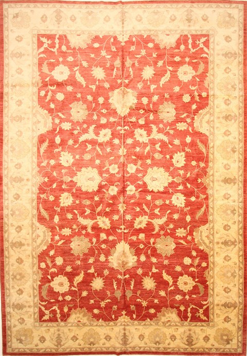 Pishavar Red Hand Knotted 127 X 177 Area Rug 250-30576 Image 0