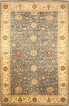 Indian Ziegler Beige Rectangle 13x20 ft and Larger Wool Carpet 30577