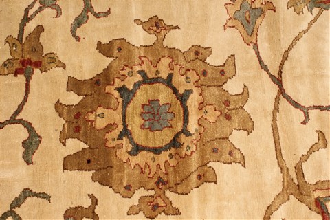 Chobi Beige Hand Knotted 131 X 189 Area Rug 250-30581 Image 2