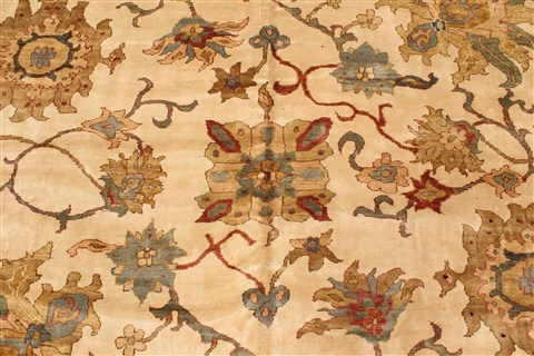 Chobi Beige Hand Knotted 131 X 189 Area Rug 250-30581 Image 6