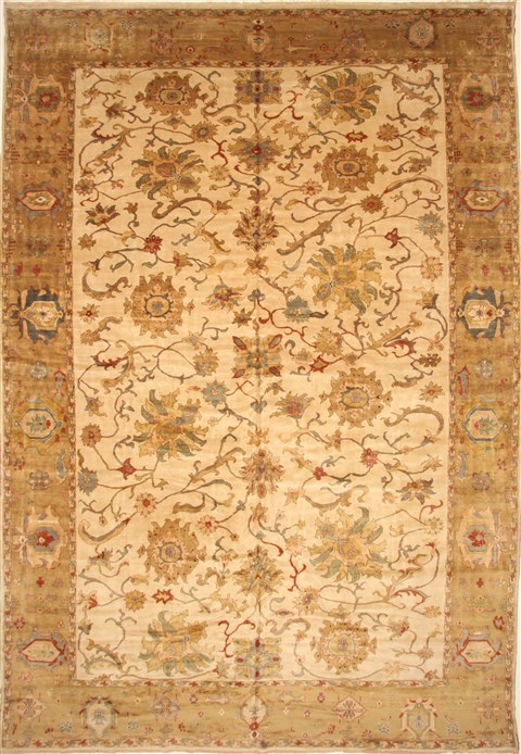 Chobi Beige Hand Knotted 131 X 189 Area Rug 250-30581 Image 0