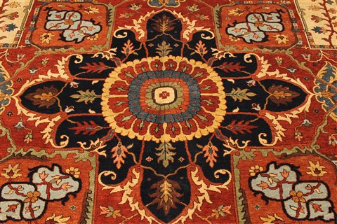 Serapi Beige Hand Knotted 1110 X 178 Area Rug 250-30583 Image 6