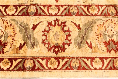 Pishavar Beige Hand Knotted 120 X 179 Area Rug 250-30585 Image 7