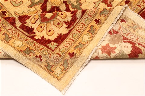 Pishavar Red Hand Knotted 125 X 1611  Area Rug 250-30587 Image 4