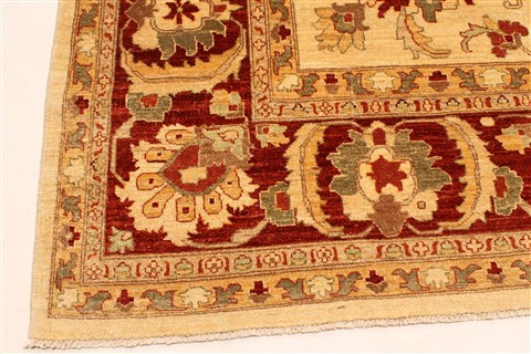 Pishavar Red Hand Knotted 125 X 1611  Area Rug 250-30587 Image 5