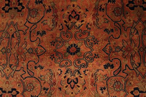 Kashan Purple Hand Knotted 92 X 120 Area Rug 301-30595 Image 1
