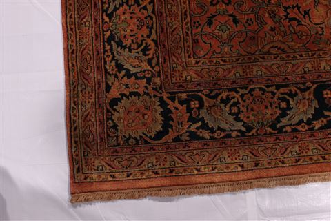 Kashan Purple Hand Knotted 92 X 120 Area Rug 301-30595 Image 4
