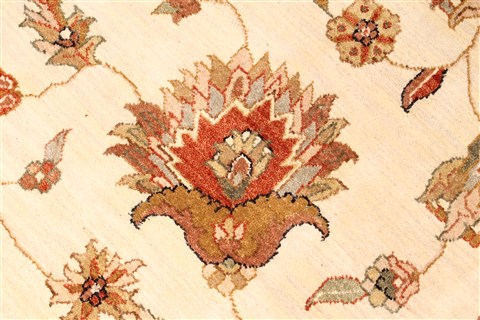 Ziegler Beige Square Hand Knotted 122 X 126 Area Rug 250-30604 Image 1