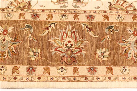 Ziegler Beige Square Hand Knotted 122 X 126 Area Rug 250-30604 Image 9