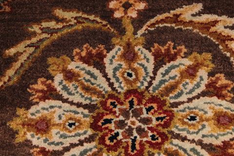 Jaipur Brown Hand Knotted 88 X 119 Area Rug 301-30607 Image 4