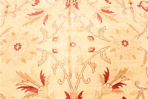 Pishavar Beige Hand Knotted 117 X 1610  Area Rug 250-30608 Image 11
