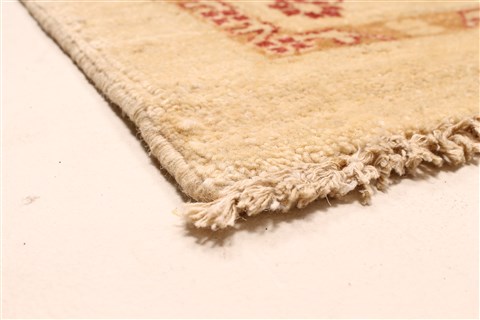 Pishavar Beige Hand Knotted 117 X 1610  Area Rug 250-30608 Image 2