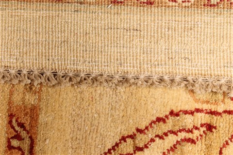 Pishavar Beige Hand Knotted 117 X 1610  Area Rug 250-30608 Image 3