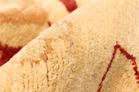 Pishavar Beige Hand Knotted 117 X 1610  Area Rug 250-30608 Image 9