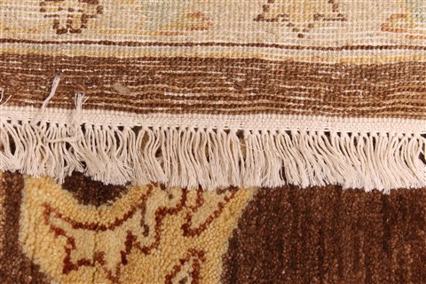 Pishavar Brown Hand Knotted 120 X 1410 Area Rug 250-30610 Image 2