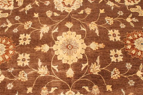 Pishavar Brown Hand Knotted 120 X 1410 Area Rug 250-30610 Image 6