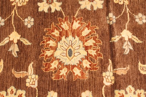 Pishavar Brown Hand Knotted 120 X 1410 Area Rug 250-30610 Image 8