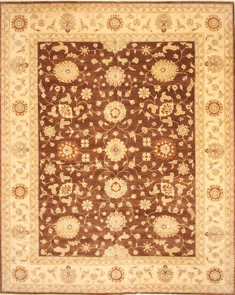Pishavar Brown Hand Knotted 120 X 1410 Area Rug 250-30610 Image 0
