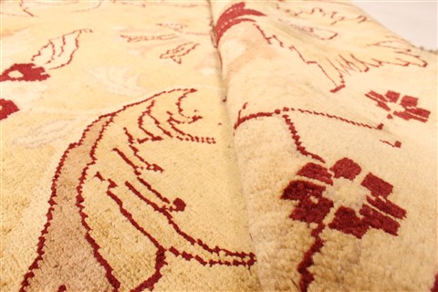 Pishavar Red Hand Knotted 119 X 179 Area Rug 250-30611 Image 7