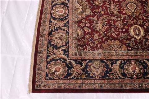 Kashan Red Hand Knotted 89 X 121 Area Rug 301-30612 Image 5